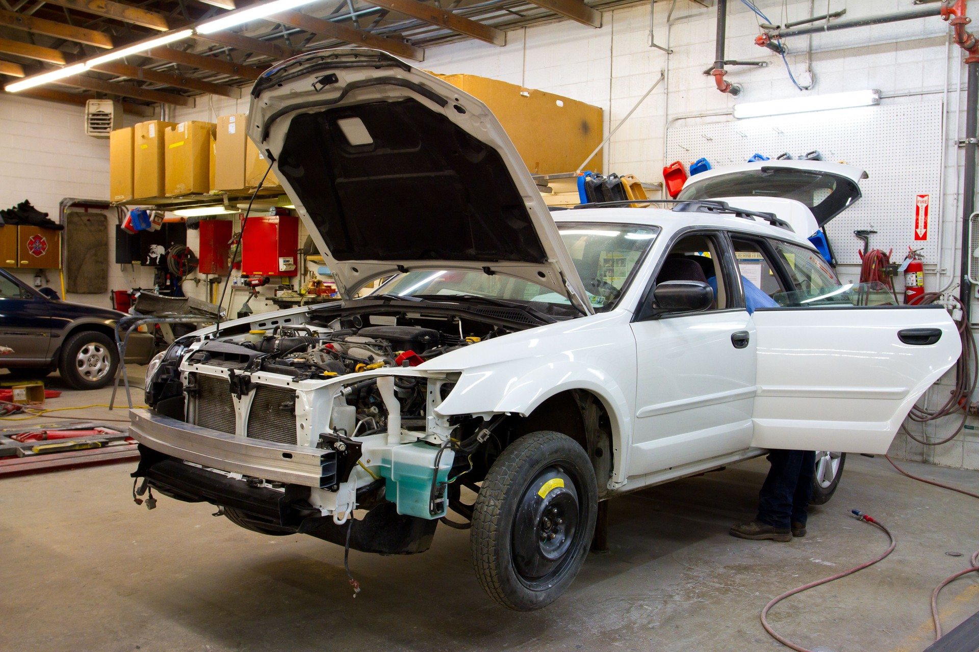 Vehicle in Auto Repair Shop